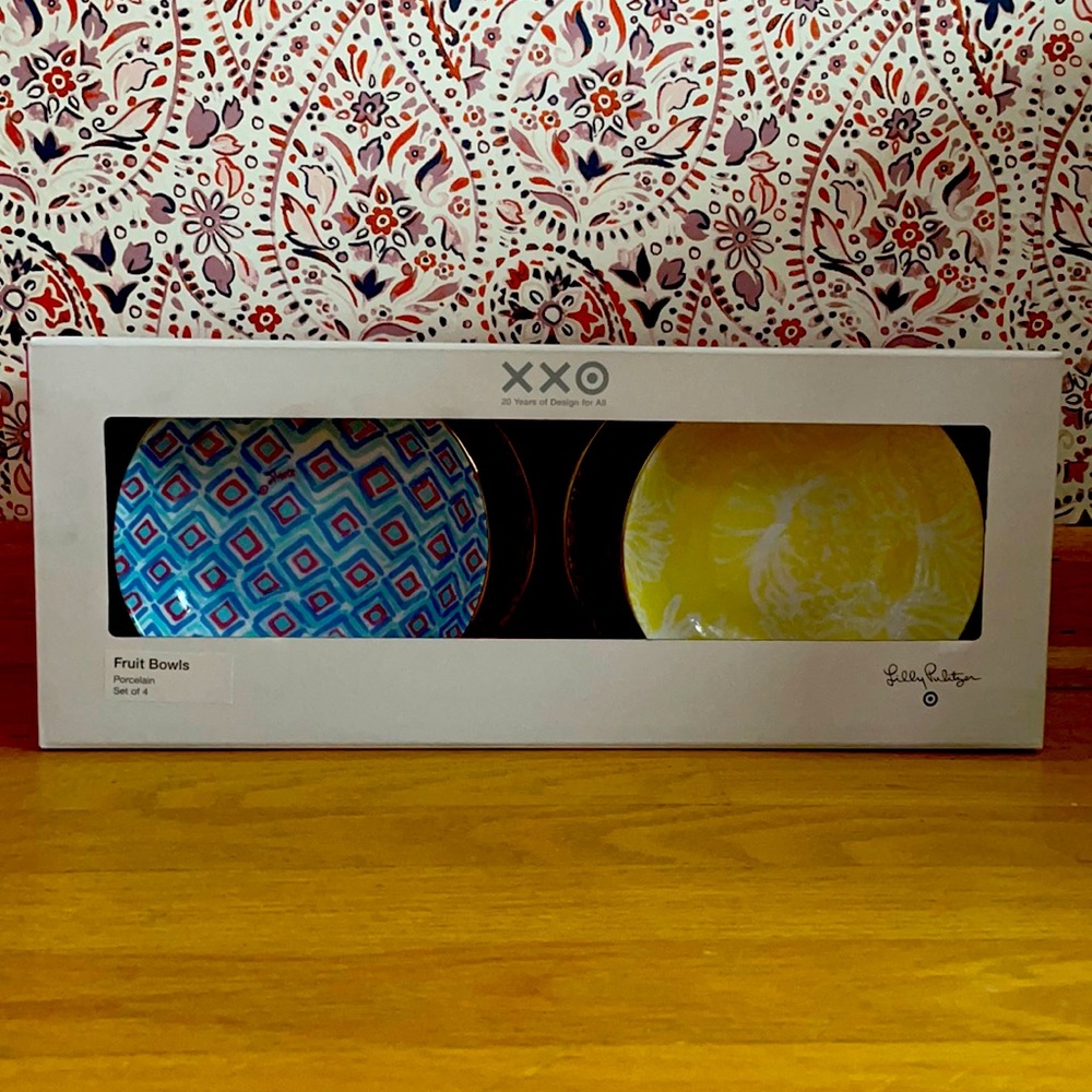 Lily Pulitzer for Target fruit bowls set of 4